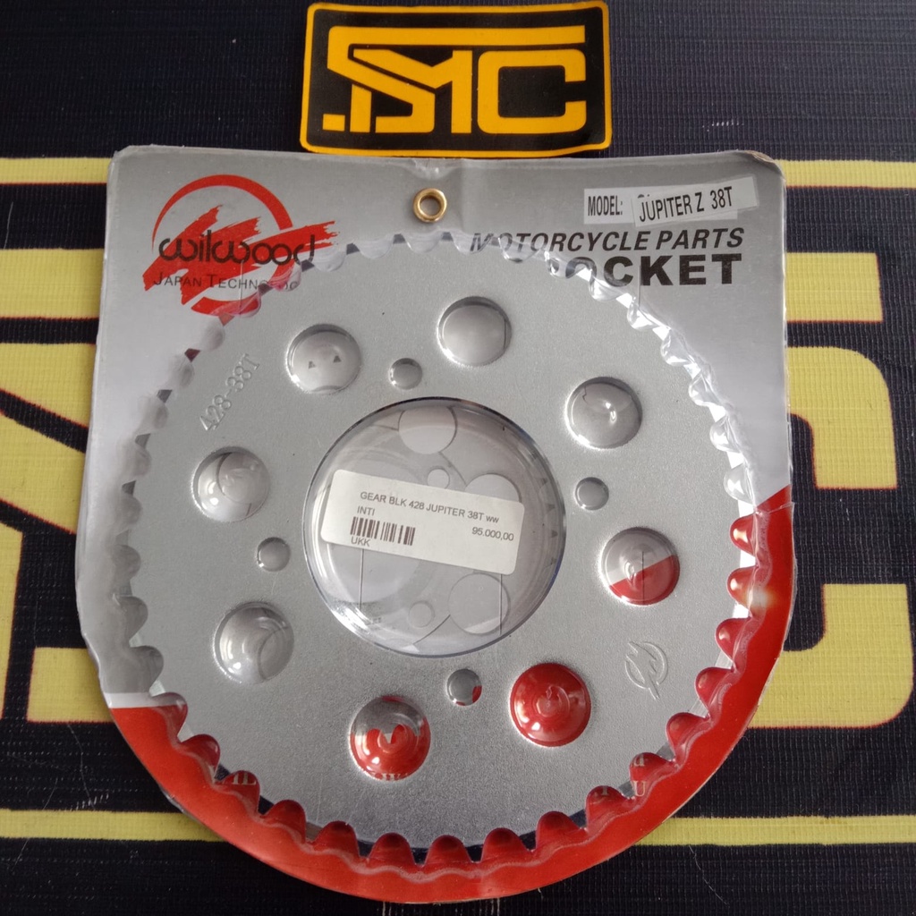 Gear Belakang 428-38T Jupiter / Vega / Jupiter MX / RX King / F1ZR Wilwood