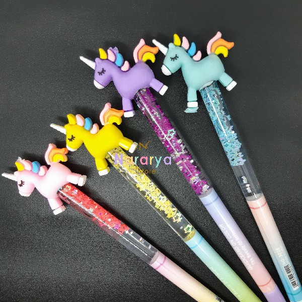 

Gel Pen Kuda Poni Glitter / Gel Pen Karakter / Gel Pen Lucu / Pulpen Lucu / Alat Tulis Sekolah