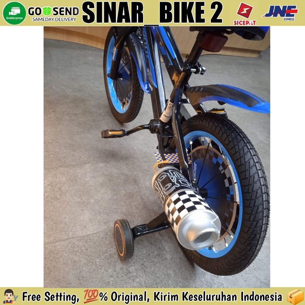 Sepeda Anak Laki BMX ELEMENT 16 &amp; 18 Inch CARS 2.0 KNALPOT