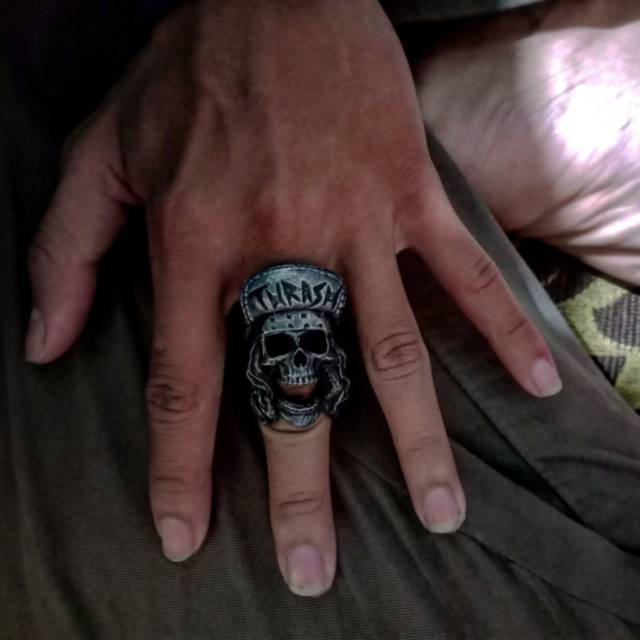 Skullring-ringskull-cincin tengkorak-fourspeed metalwerks trash original