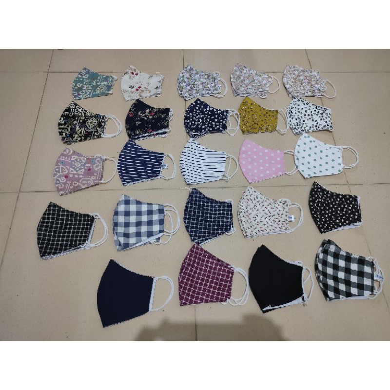 Masker kain 2 lapis