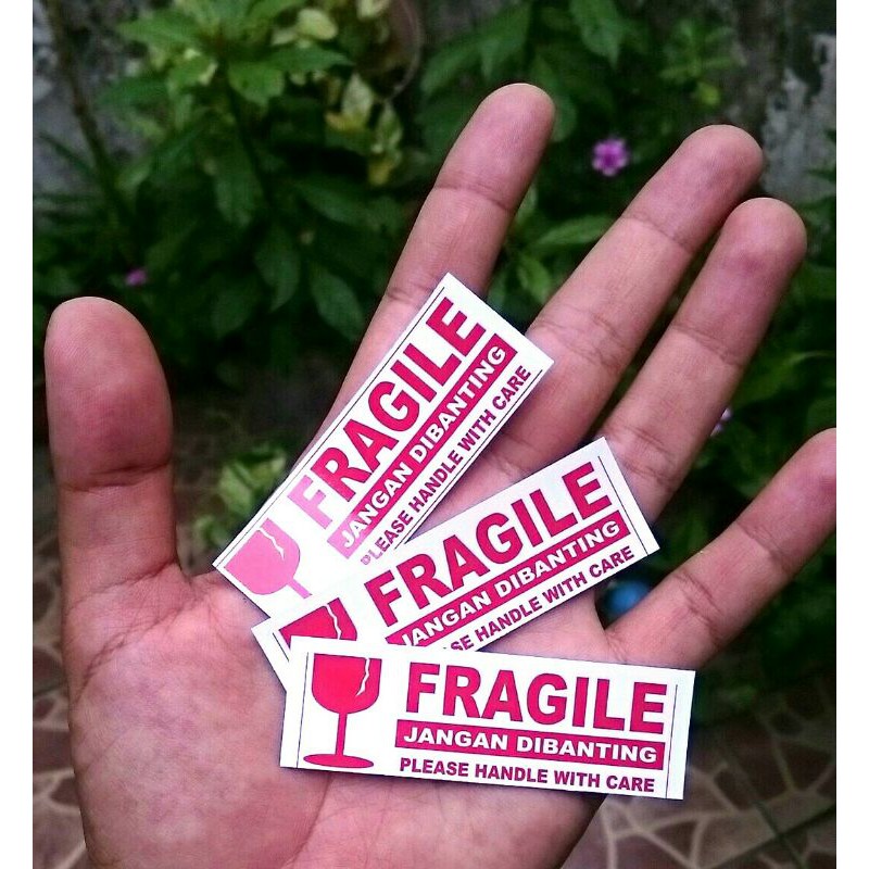 

Stiker Sticker Label Fragile Pengiriman Jangan Dibanting Awas Mudah Pecah Glossy Doff Mate Anti Air