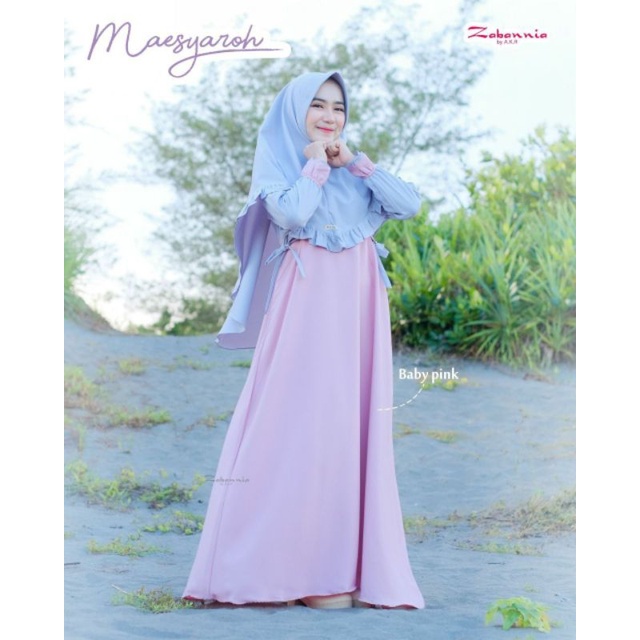 GAMIS MAESYAROH SATU SET HIJAB •  ZABANNIA