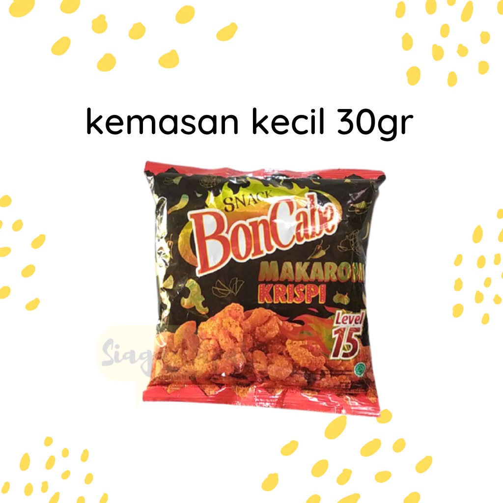 Makaroni Bon Cabe Mini 30 gr Level 15 Maccaroni Pedas Krispi