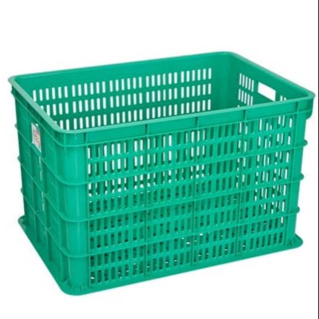 Storage Box Kontainer Barang Perkakas Industri Pabrik Keranjang Paket Bolong Lubang Krat Industri Pe