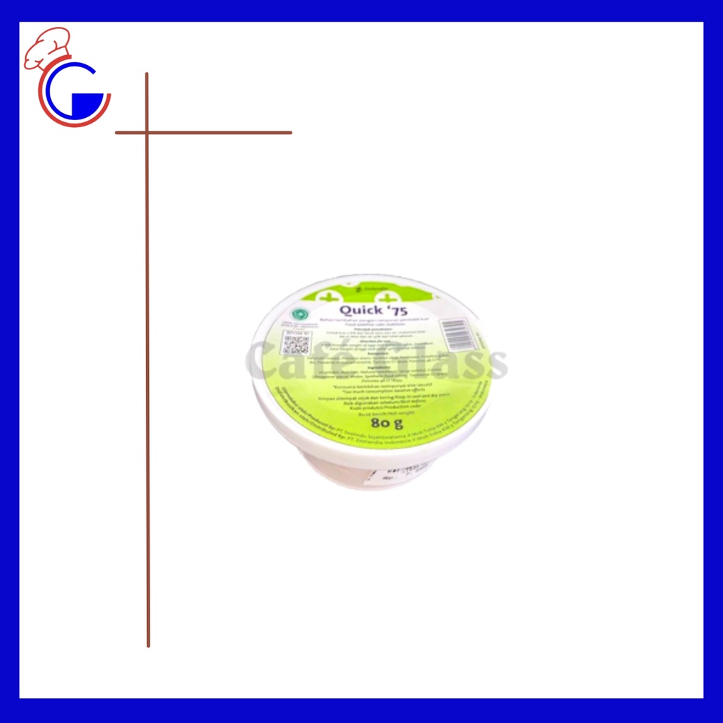 

Zeelandia Quick 75 Cake Stabilizer / Pelembut / Penstabil Kue-80Gr