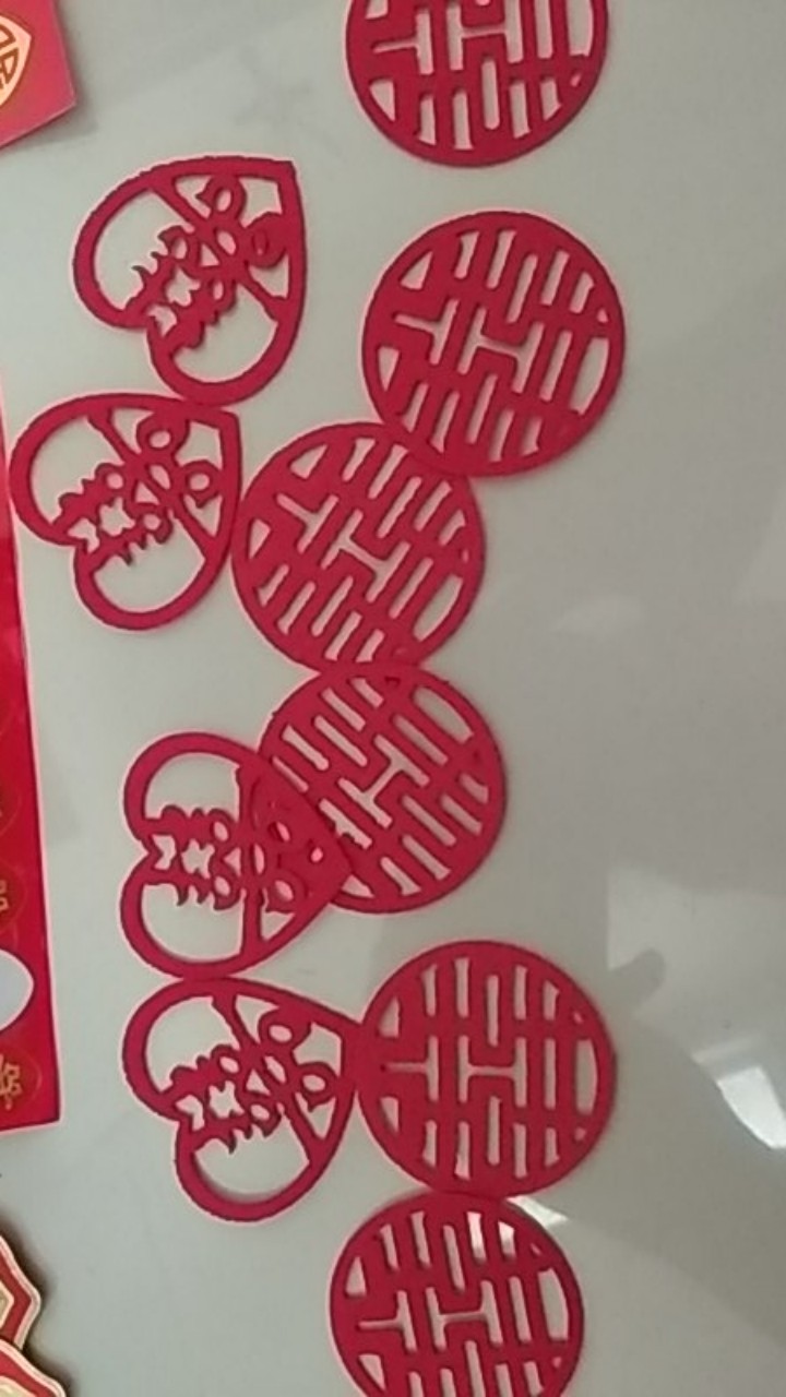 Shuangxi Double Hapiness Papercut Shuang Xi Baki Shuang Xi Untuk Baki Sangjit Seserahan