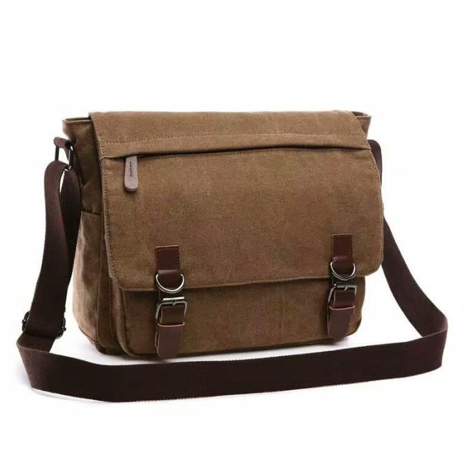 Bag Canvas - Tas Selempang Canvas Tas Bahu Tas Laptop Tas Kerja Tas Sekolah 9013