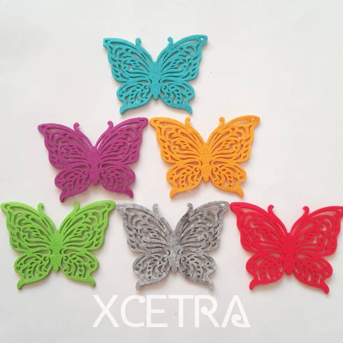 

Scrapbook Material 3D Bentuk Kupu Kupu - Merah