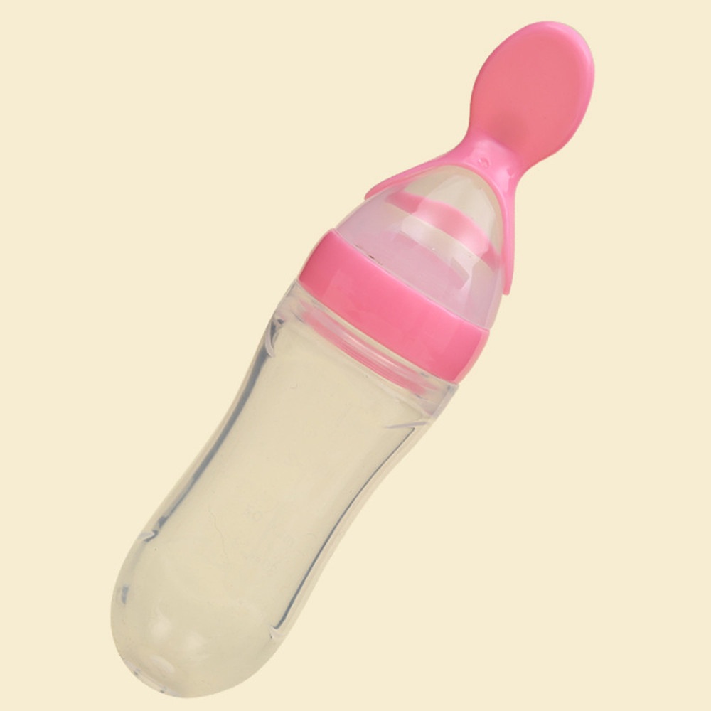 Sendok Makan Bayi Botol Dot SIlikon Praktis Silicone Baby Spoon Dispenser / Perlengkapan Bayi Baru Lahir / PRI 04