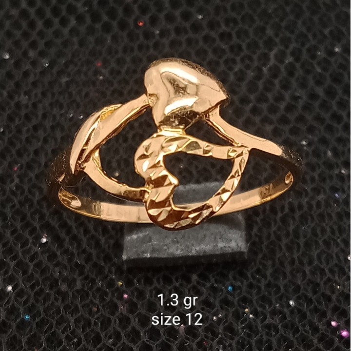 Cincin Emas 17 K - 1.3 gr Kadar 750 - 1996