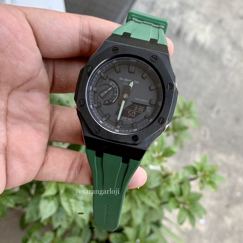 Jam Tangan Gshock GA2100 Original Custom AP Bezel and strap