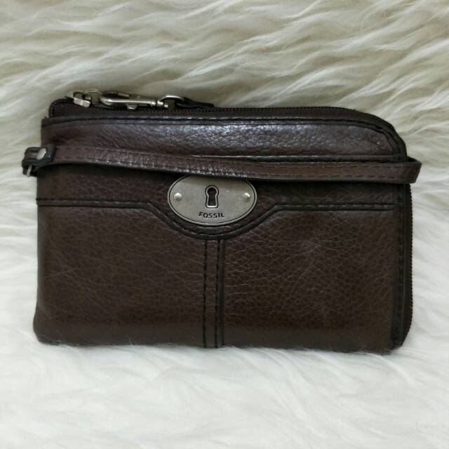 Fossil Maddox Wristlet Espresso