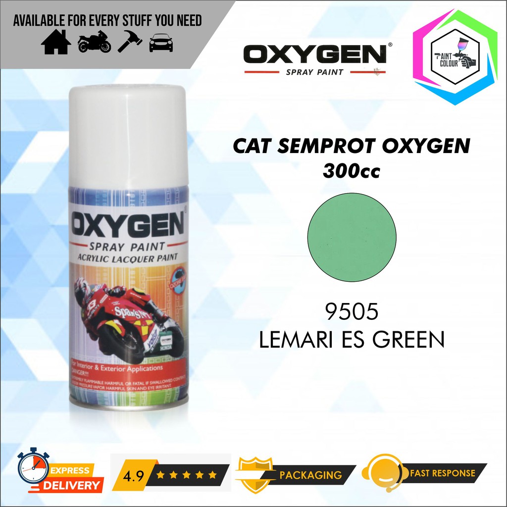 Cat Semprot / Pylox OXYGEN Acrylic Spray Paint - 9505 Lemari Es Green