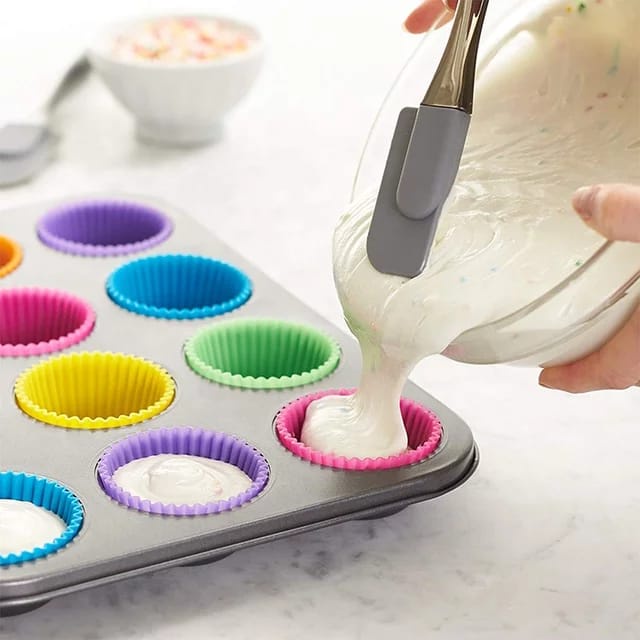 Muffin Cupcake Baking Molds Silicone Cake Mold Cake Decorating Tools / Cetakan Kue Cupcake Silikon Cetakan Silikon Baking Jelly Muffin Cake