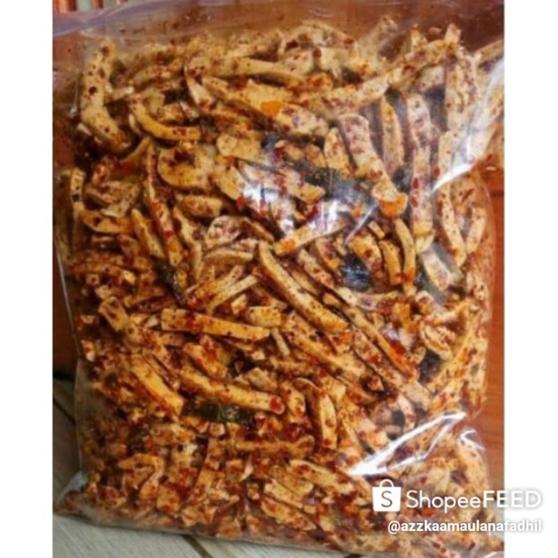 

Basreng pedas ekstra Daun jeruk isi 500gram