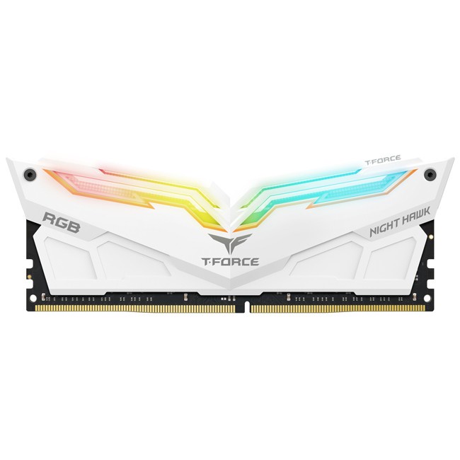 Team T-Force Night Hawk DDR4 3600Mhz 2X8GB RGB2 LED - White