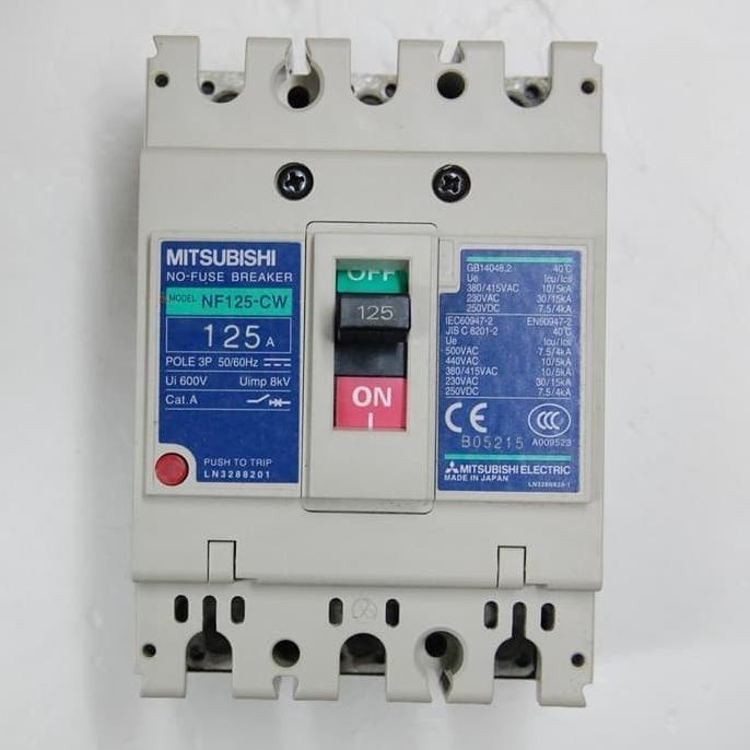 Mccb Nfb Breaker Mitsubishi Nf-125Cw Nf125Cw Nf125-Cw 125A