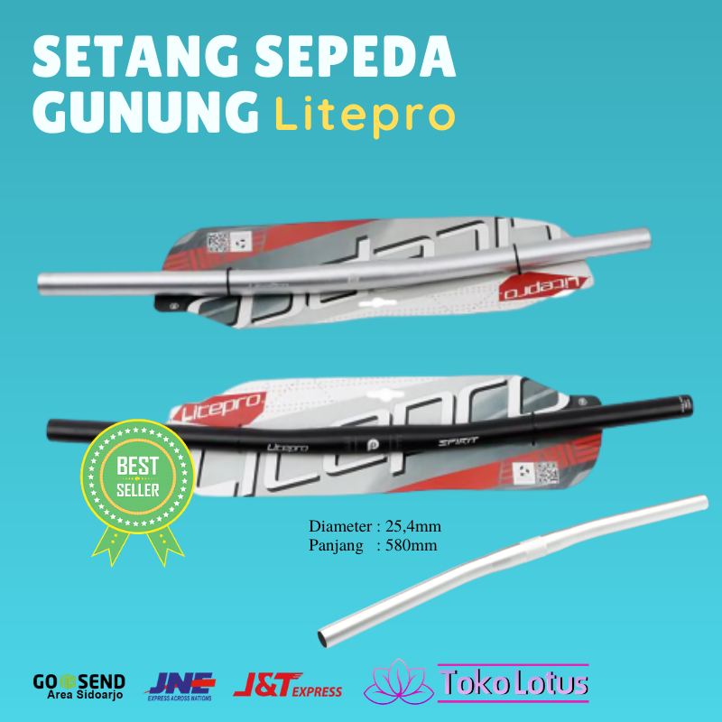 [TERMURAH] Stang Litepro lipat bahan aluminium alloy Handle Bar Litepro Monster Ultra Ringan