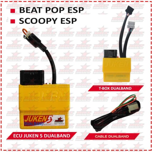 ECU Juken 5+ BRT Dualband (Beat Pop Esp/Scoopy Esp) + Tbox