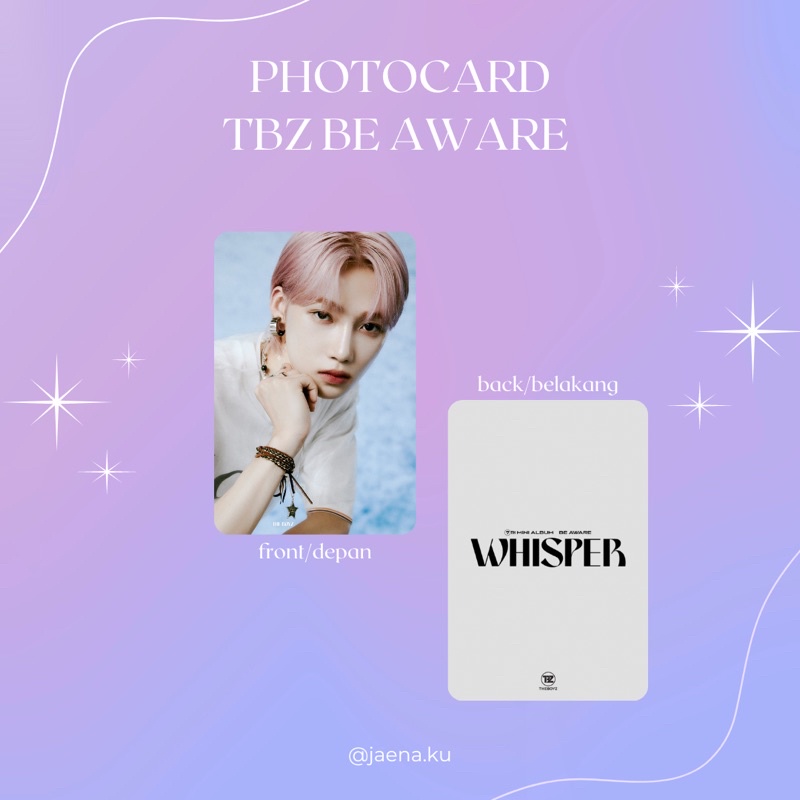 [THE BOYZ] PHOTOCARD BE AWARE WHISPER THE BOYZ ‼️BACA DESKRIPSI‼️