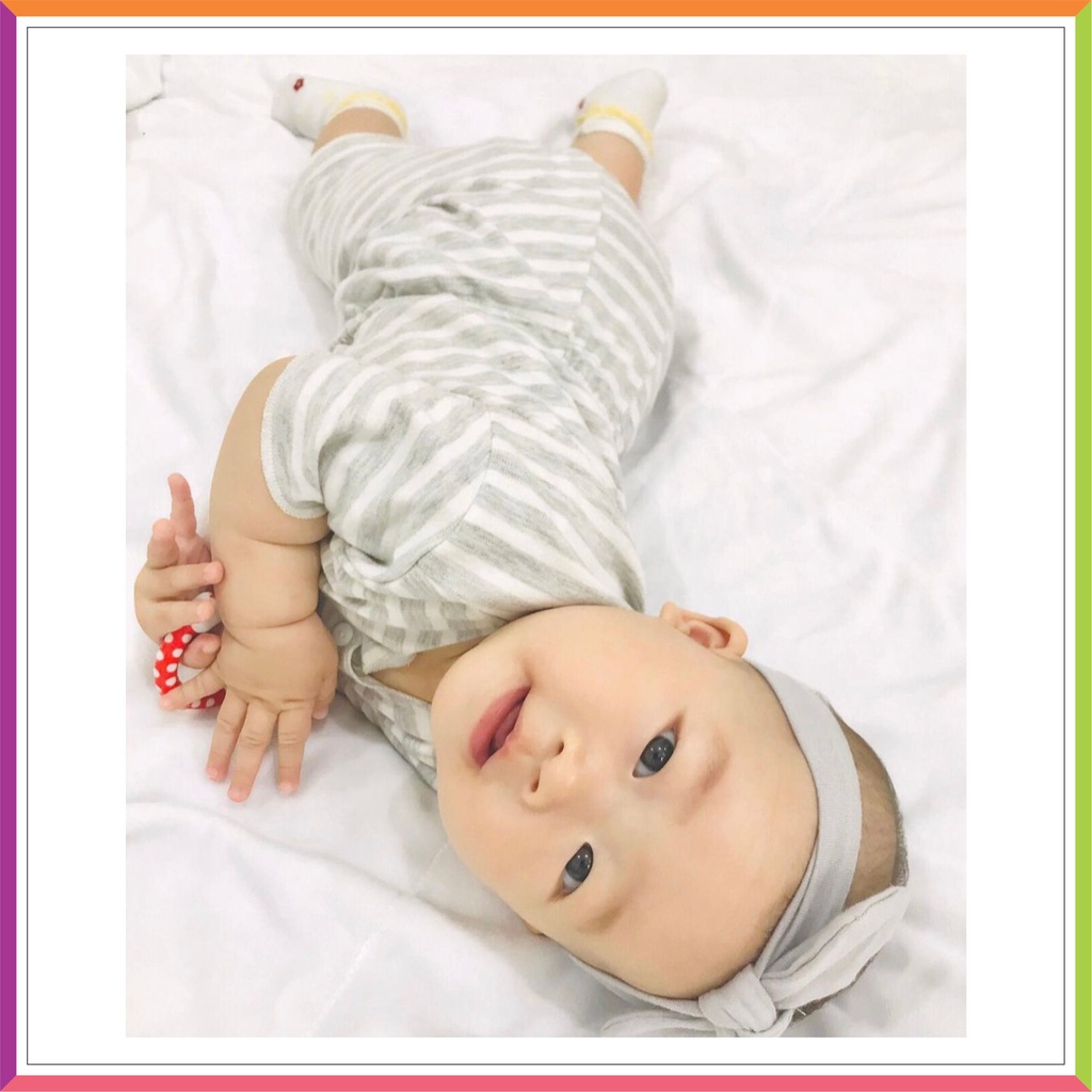 ❤ Baby Fashion ❤ CHIYO SETELAN OBLONG LENGAN PENDEK SML / BAJU PENDEK BAYI / MOTIF LITTLE STRIPE