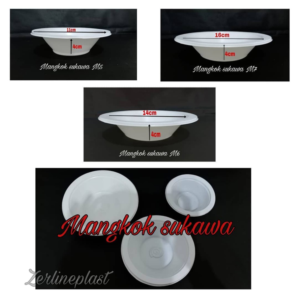 Jual Mangkok Plastik Putih Susu 50pcs Shopee Indonesia