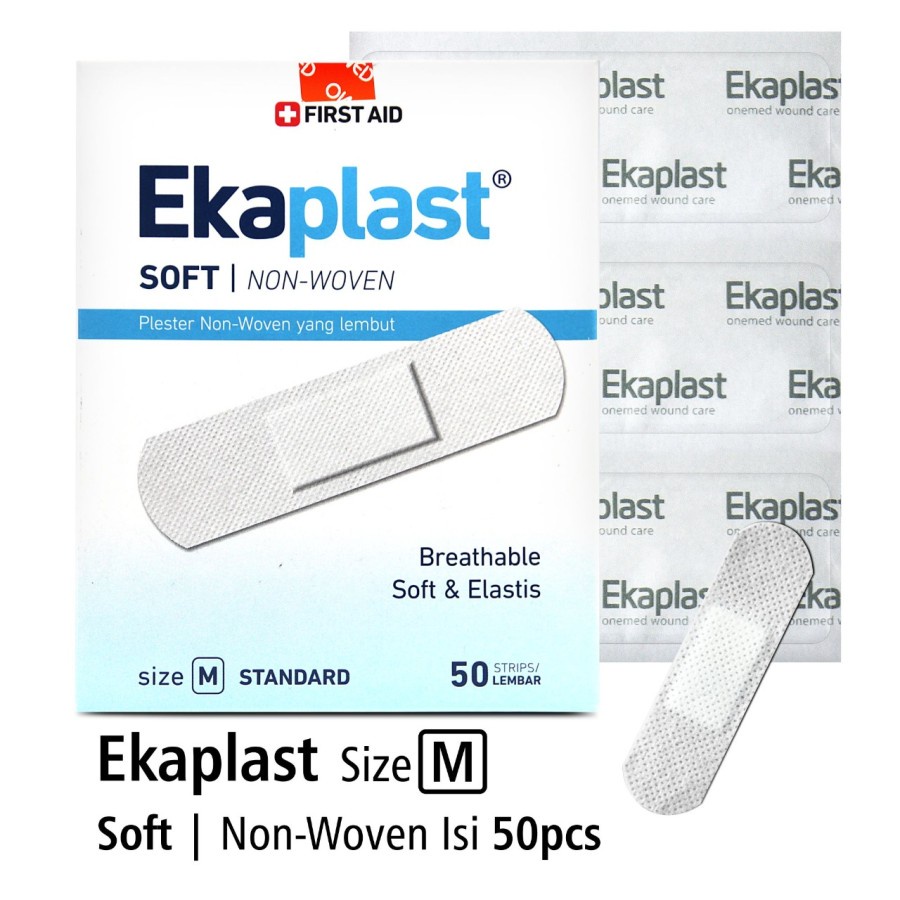 Plester Luka Non Woven Ekaplast Soft M Onemed isi 50