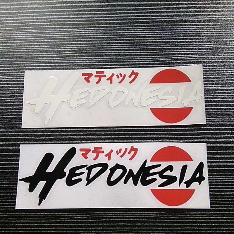 STICKER HEDONESIA KANJI CUTTING