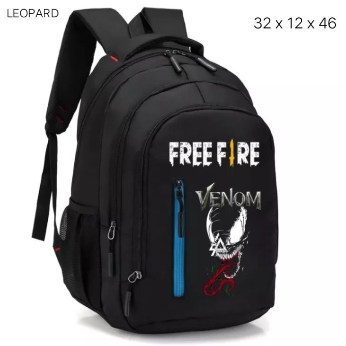 Tas Ransel Anak Laki-Laki Karakter Free Fire Venom / Tas Ransel Sekolah Anak Laki Laki Free Fire Venom Terbaru Terlaris Terkeren / Tas Ransel Sekolah Anak SD SMP SMA / Tas Sekolah Anak Laki Laki Terbaru 2022 Kekinian / Tas Ransel Murah