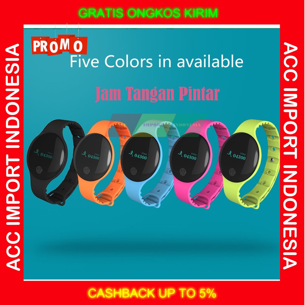 Jam Tangan Pintar Pria Wanita Smartwatch Sports Anti Air Waterproof Olahraga GPS