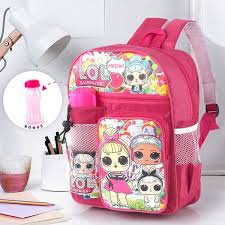 TAS SEKOLAH RANSEL ANAK KARAKTER LUCU BESELLER FREE BOTOL MINUM