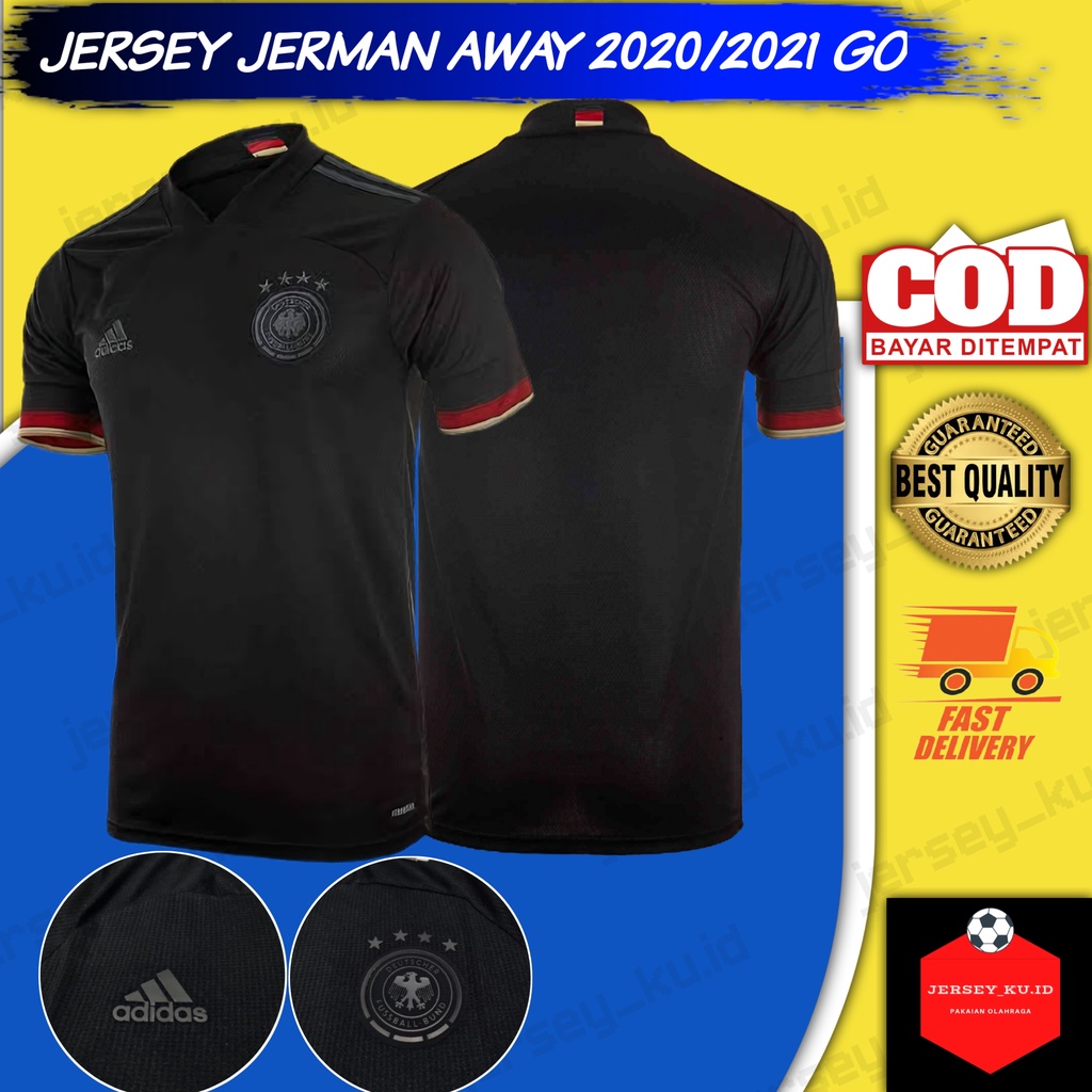 Jersey Germany Away Euro 2021 Grade Ori/ Baju Bola Germany Away Terbaru/Jersey Timnas Jerman 2021 GO