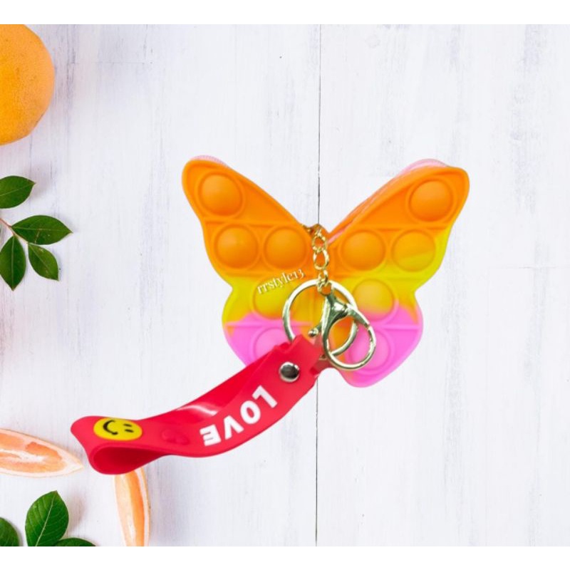 Dompet Koin Pop It Karakter Gantungan Kunci Pop It Gantungan Tas Pop It