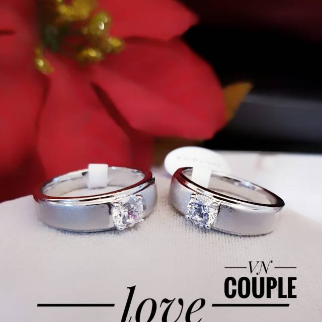 Xuping cincin couple lapis emas 24k 2327