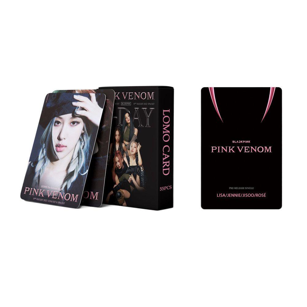 Needway  PINK VENOM Photocards Koleksi Fans Fashion Cetak Album Baru Kartu HD Kartu Lomo LISA Postcard