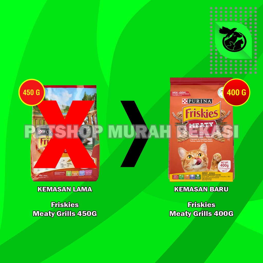 Makanan Kucing Friskies Meaty Grills 400gr