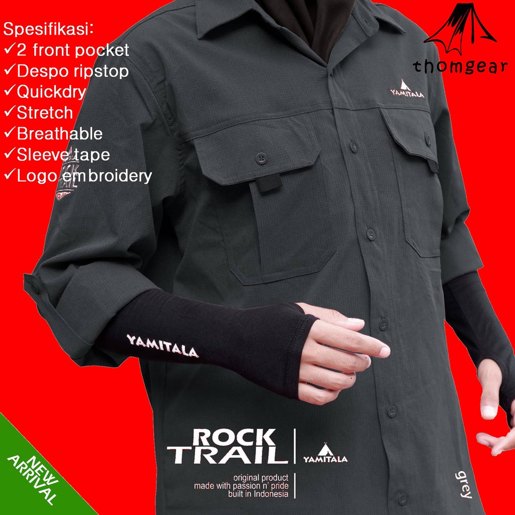 Thomgear Yamitala Rock Trail Pdl Kemeja Lapangan Ringan Quick Dry Free Stuff Sack Terbatas