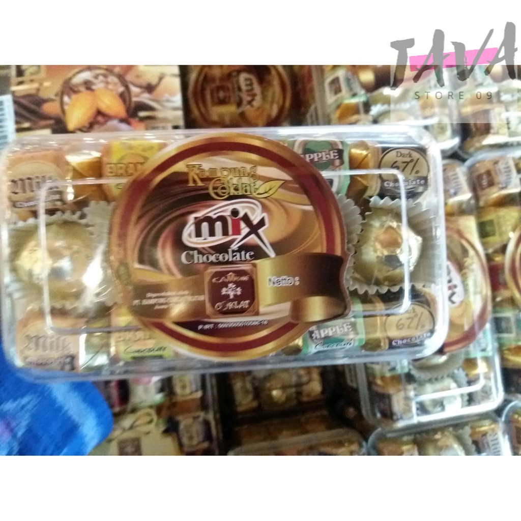 

MIX COKLAT MIX CHOCOLATE ASLI KAMPUNG COKLAT KEMASAN MIKA ISI 60