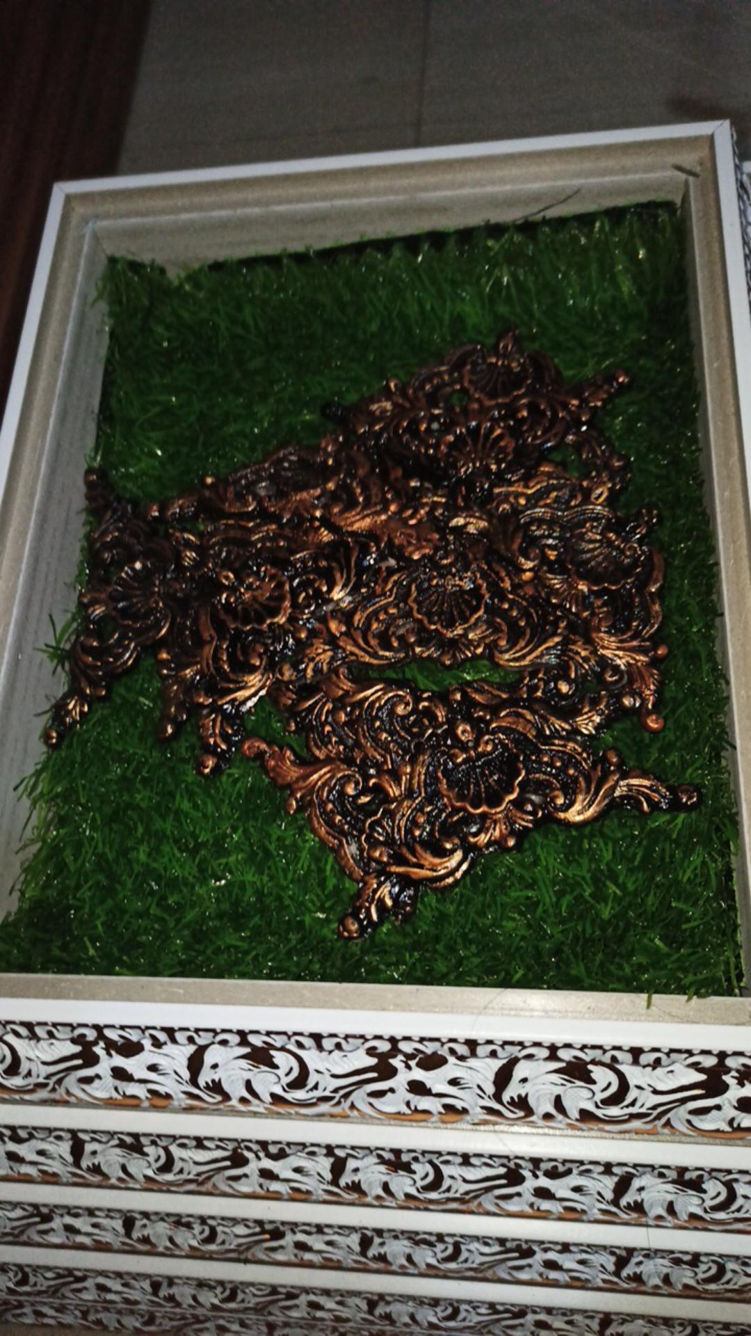 Alas Kotak Hantaran/seserahan Rumput Sintetis Swiss/jepang Ukuran Kostume