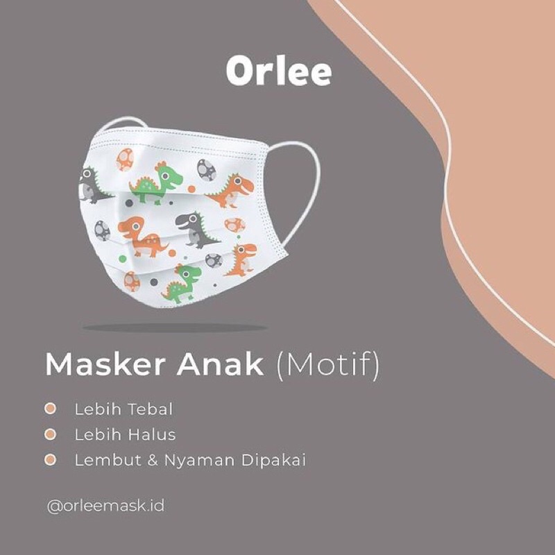 MASKER 3PLY ANAK MOTIF ISI 50 PCS