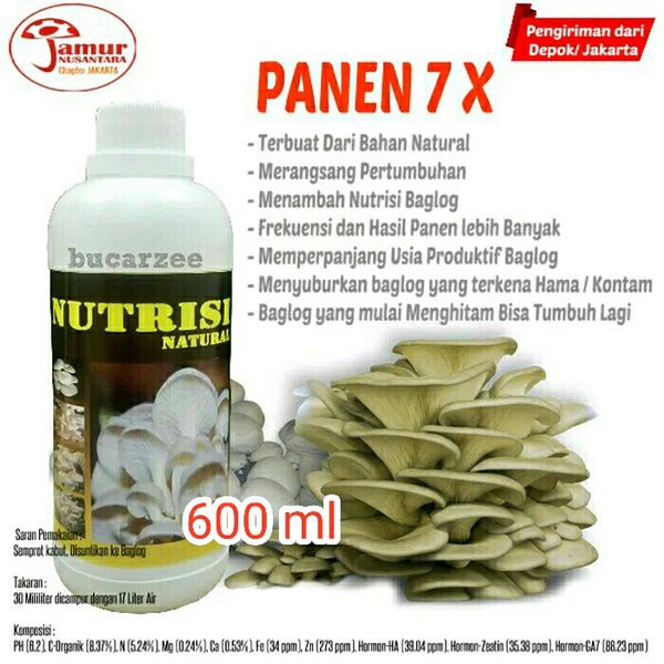 

Spesial Panen 7 Kali Nutrisi Jamur Nutrisi Natural 600 ml Terjangkau