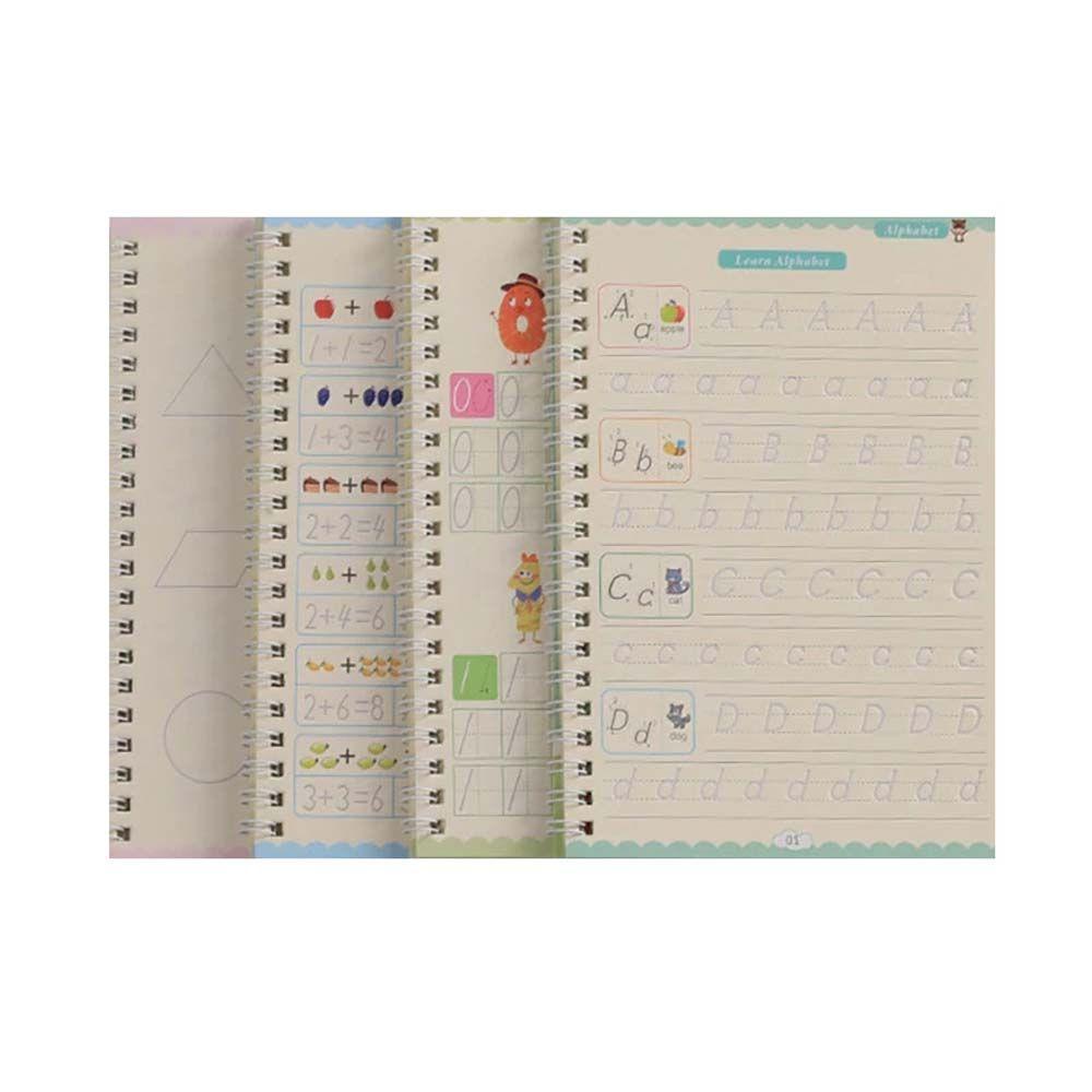 Mxbeauty Kids English Copybook Montessori Huruf Angka Inggris Latihan Bahasa Inggris Free Lap Stiker Tulisan Inggris