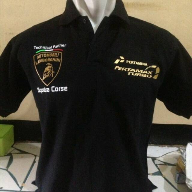 Baju kerah Kaos  polo  shirt Pertamax turbo Kaos  pertamina  