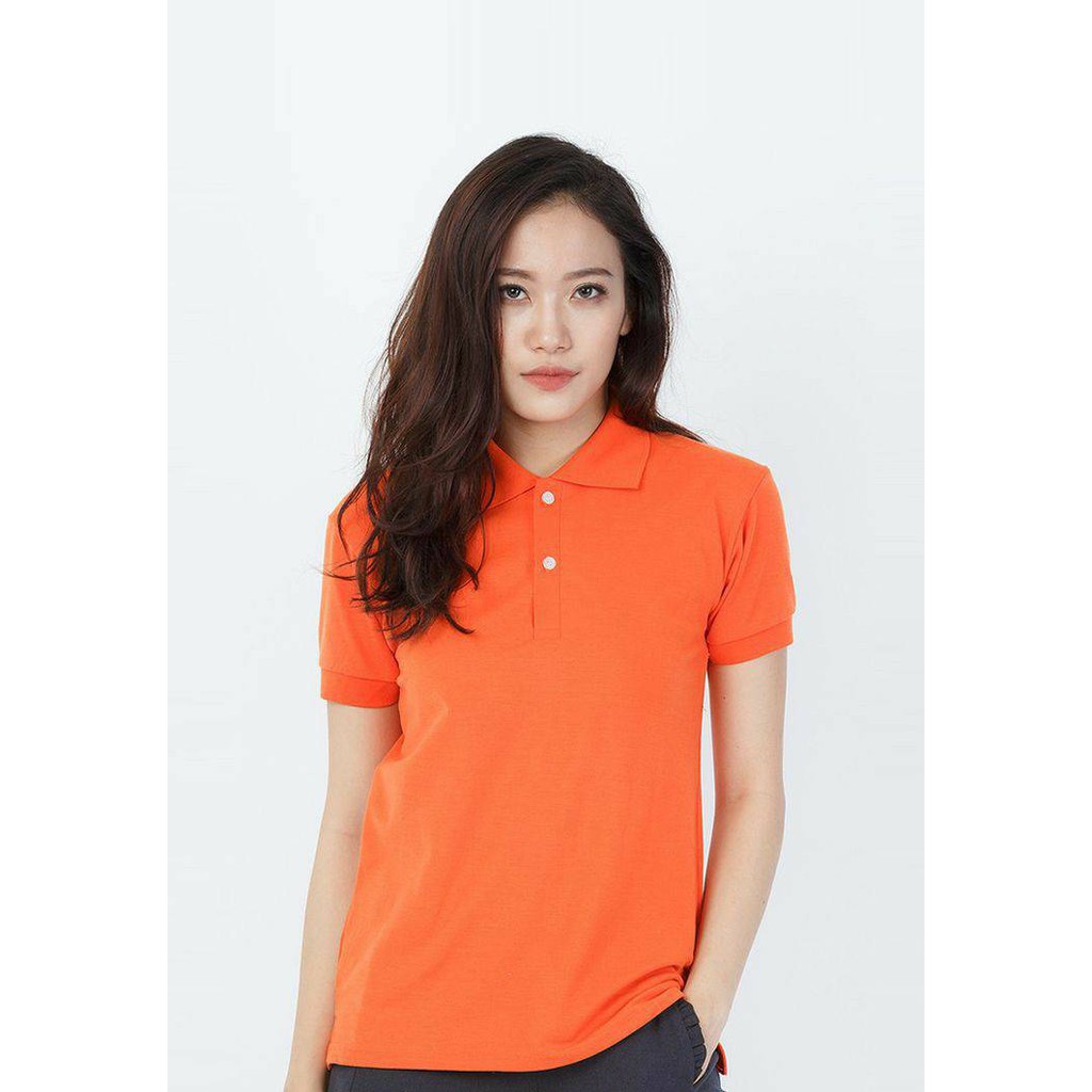 ORANGE Hosvon Kaos Kerah Wangki COTTON 100% Size S-XXL ( PRIA &amp; WANITA )