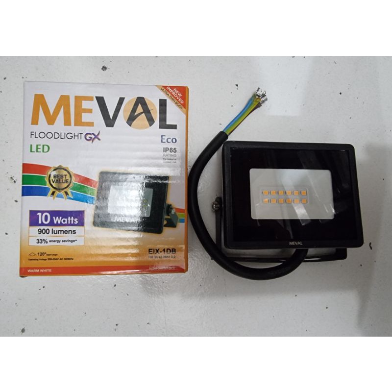 Meval floodlight Eco 10w. Lampu sorot Led outdoor 10 Watt. Flood light