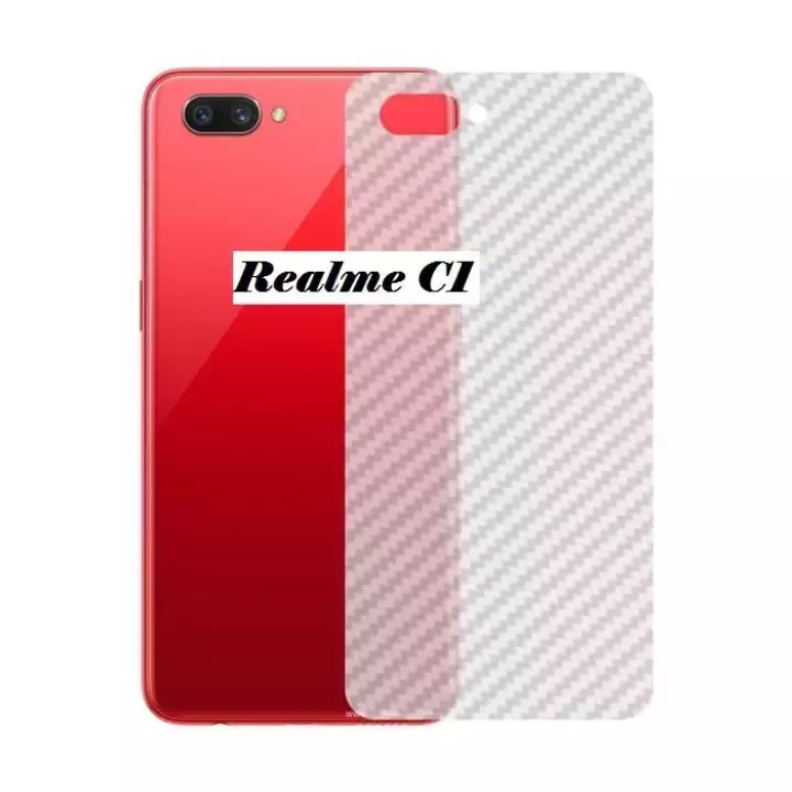 GARSKIN Sticker Carbon Realme 2 3 7 Pro C1 Skin Carbon Transparan Fiber Protection Back Sticker Carbon