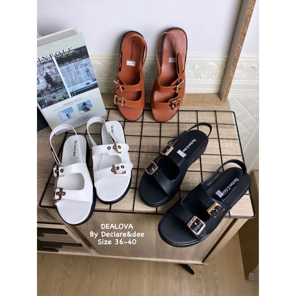 DECLARE&amp;DEE SANDAL TALI WANITA TERBARU CASUAL DEALOVA HIGH 4CM