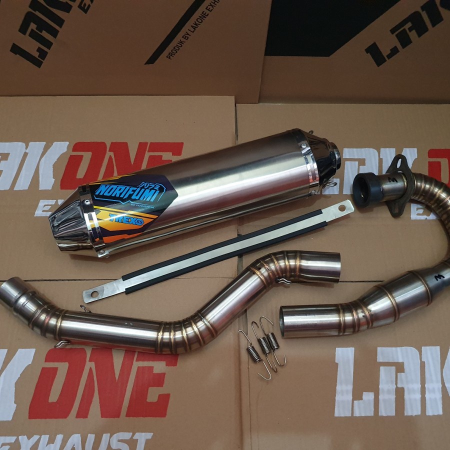 KNALPOT NORIFUMI TREX TRAIL BASIC MESIN TIGER MEGAPRO SCORPIO CUSTOM berkualitas