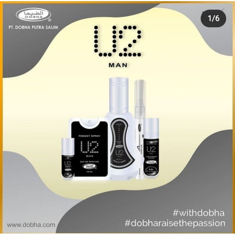 Paket Dobha spray 35 ml dan roll on 6ml aroma kasturi